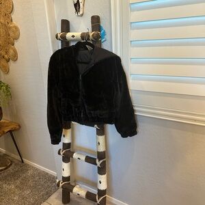 Love Tree  Super Soft Midnight Faux Fur REVERSIBLE coat
